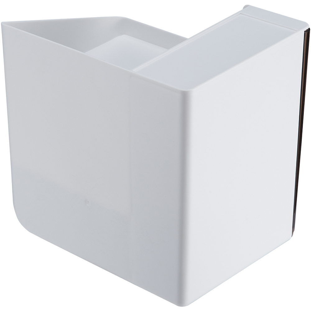 Living and Home 2 Drawer Large White Makeup Organiser Image 3