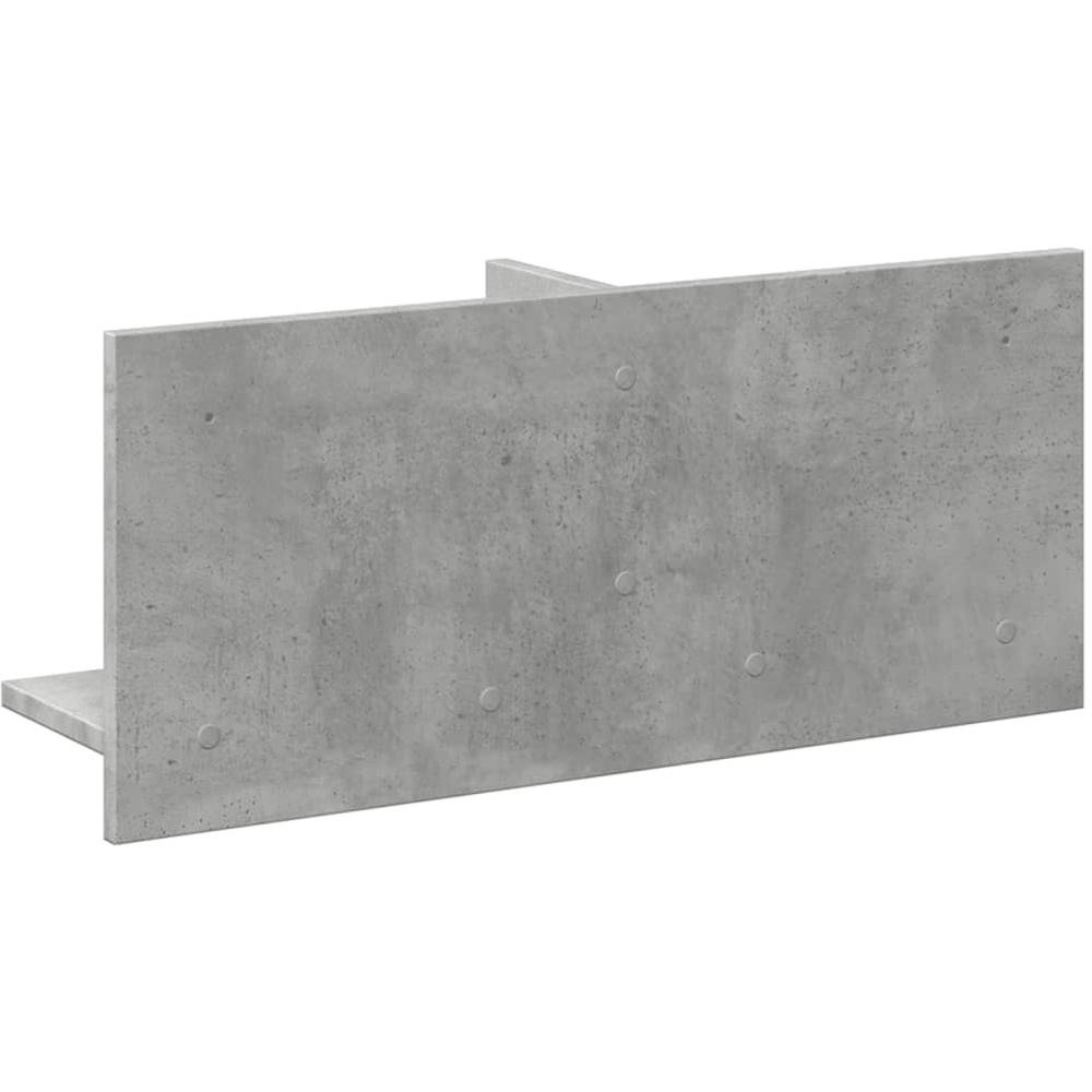vidaXL 2 Shelf Concrete Grey Wall Cabinet Image 5