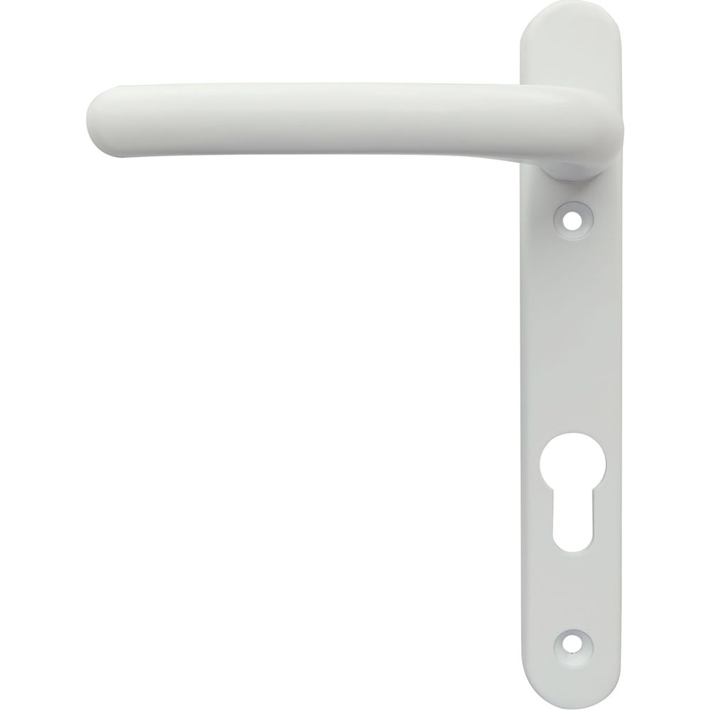 Wilko White uPVC Lever Door Handle Image