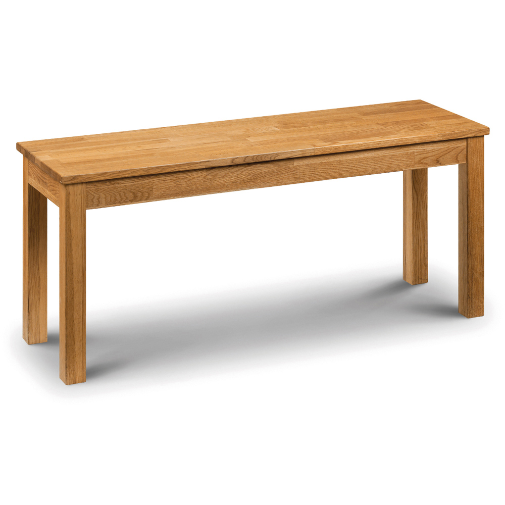 Julian Bowen Coxmoor 2 Seater Oak Dining Bench Image 2