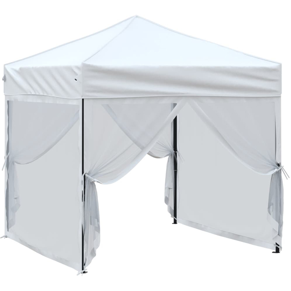 vidaXL 2 x 2m White Foldable Party Tent Image 3