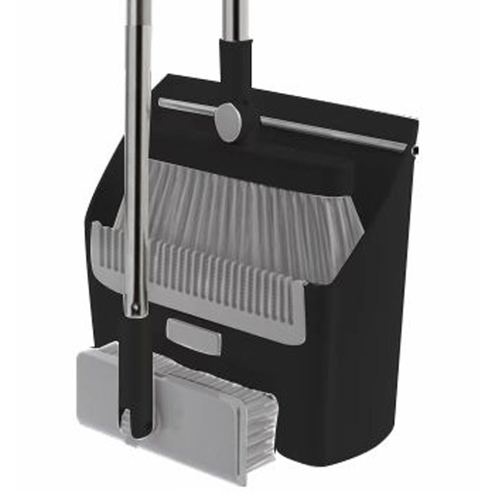 Argento 3 in 1 Dustpan and Brush Set Black Image 2
