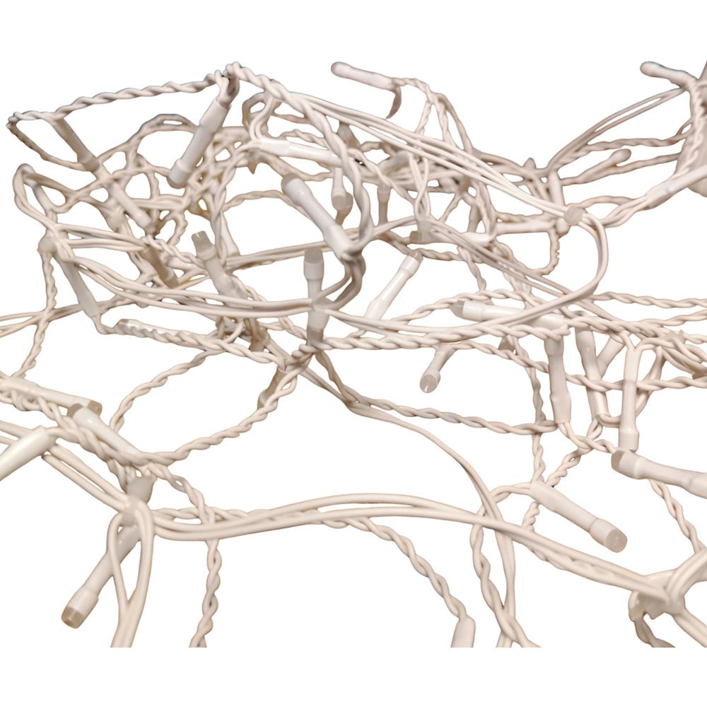 Premier IcicleBrights 640 Blue and White LED Multi-Function White Cable Icicle Light 16m Image 2