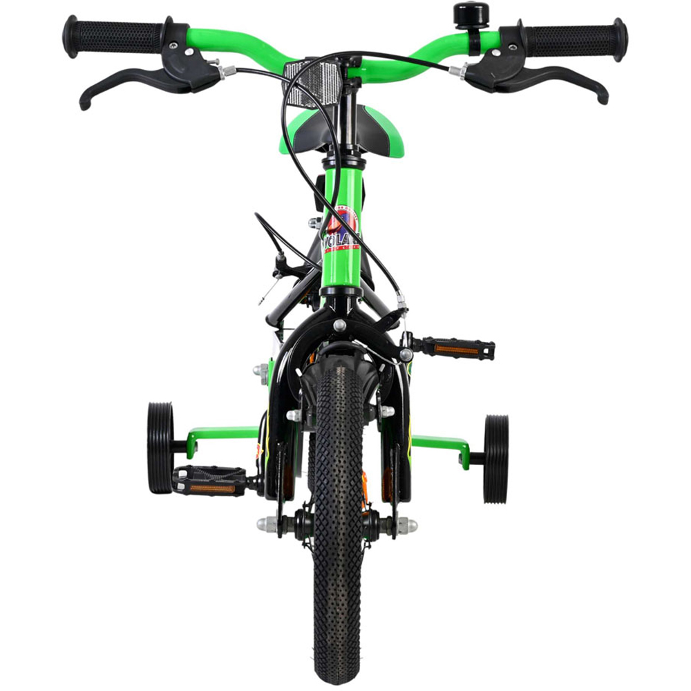 Volare Strike Kids 12 inch Green and Black Bike with Stabilisers Image 3