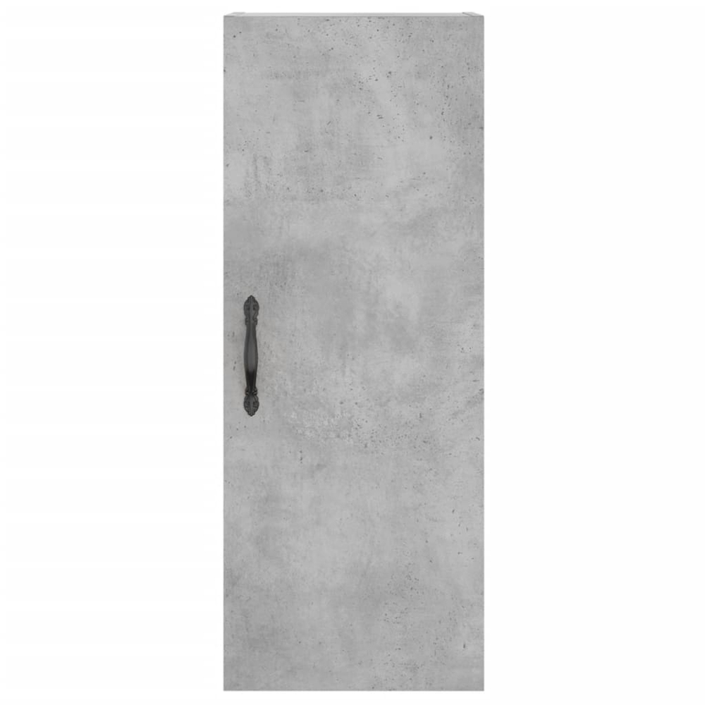 vidaXL Single Door 3 Shelf Concrete Grey Highboard Image 8