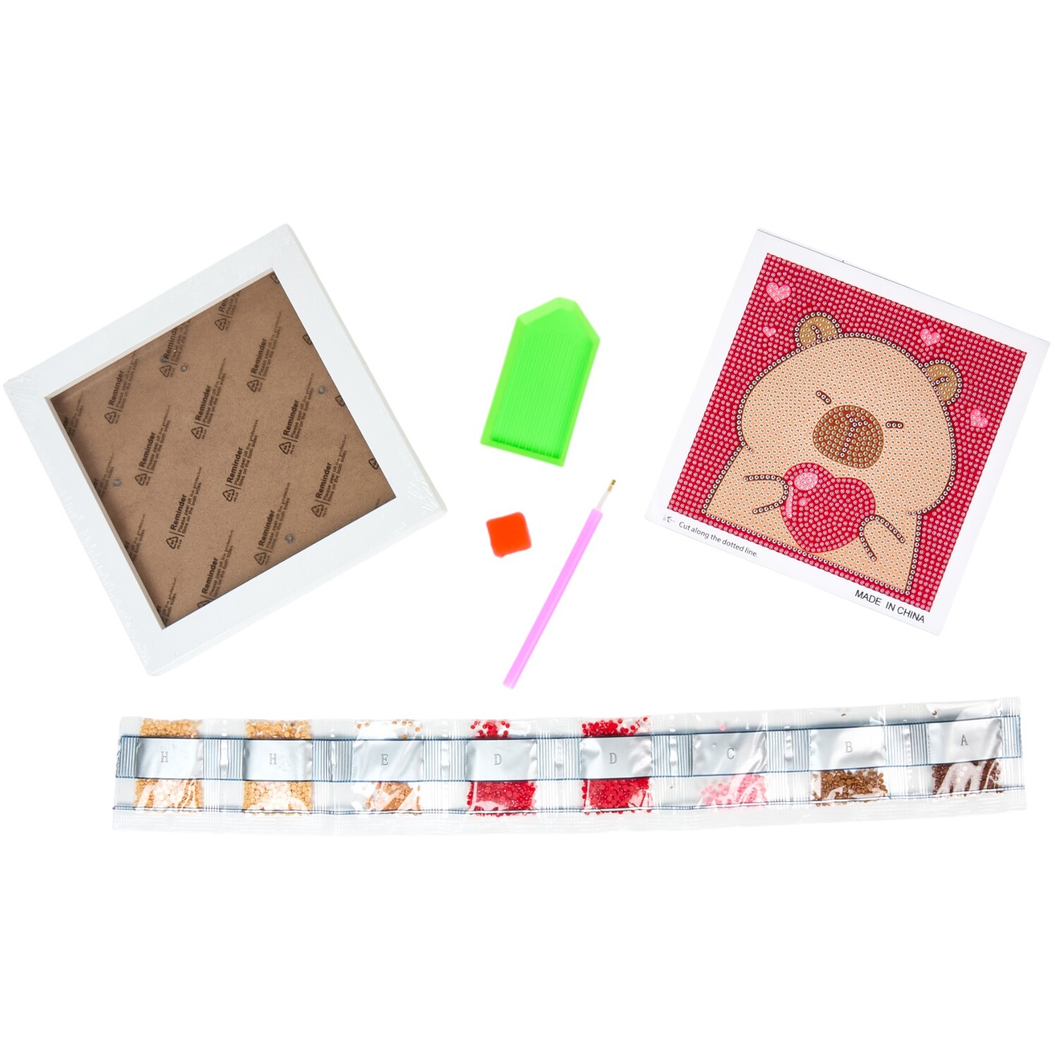 Capybara Heart Framed Crystal Kit Image 3