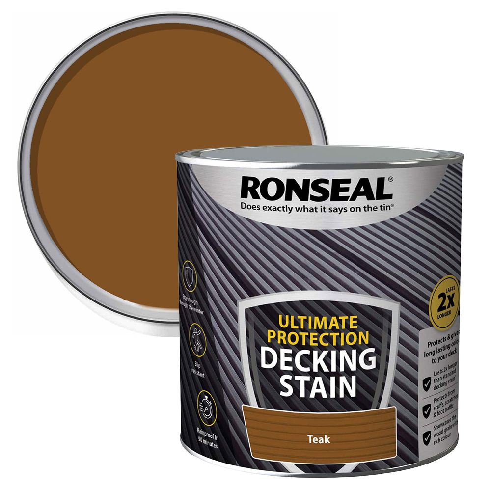 Ronseal Ultimate Protection Teak Decking Stain 2.5L Image 1