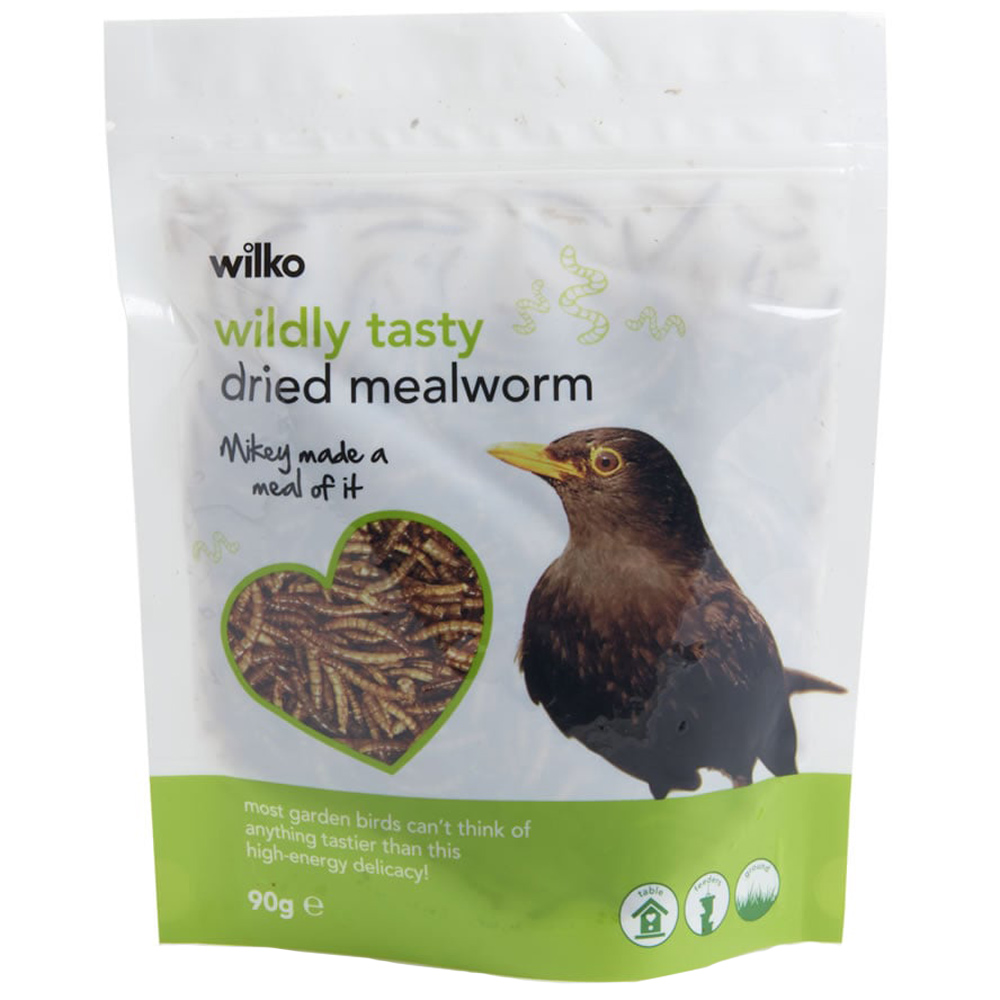 Wilko Wild Bird Dried Mealworms 90g Image