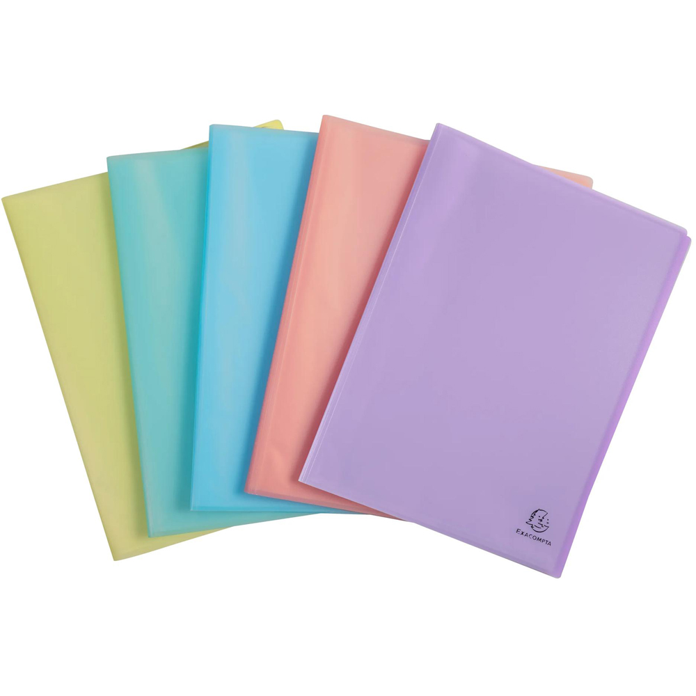 Exacompta A4 Multicolour Semi Rigid Display Book 60 Views 10 Pack Image 1