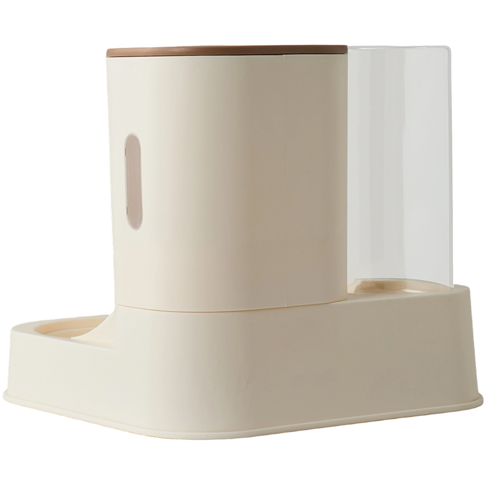 H&O Direct 2-in-1 Brown Pet Feeder and Water Dispenser 2.3L Image 3