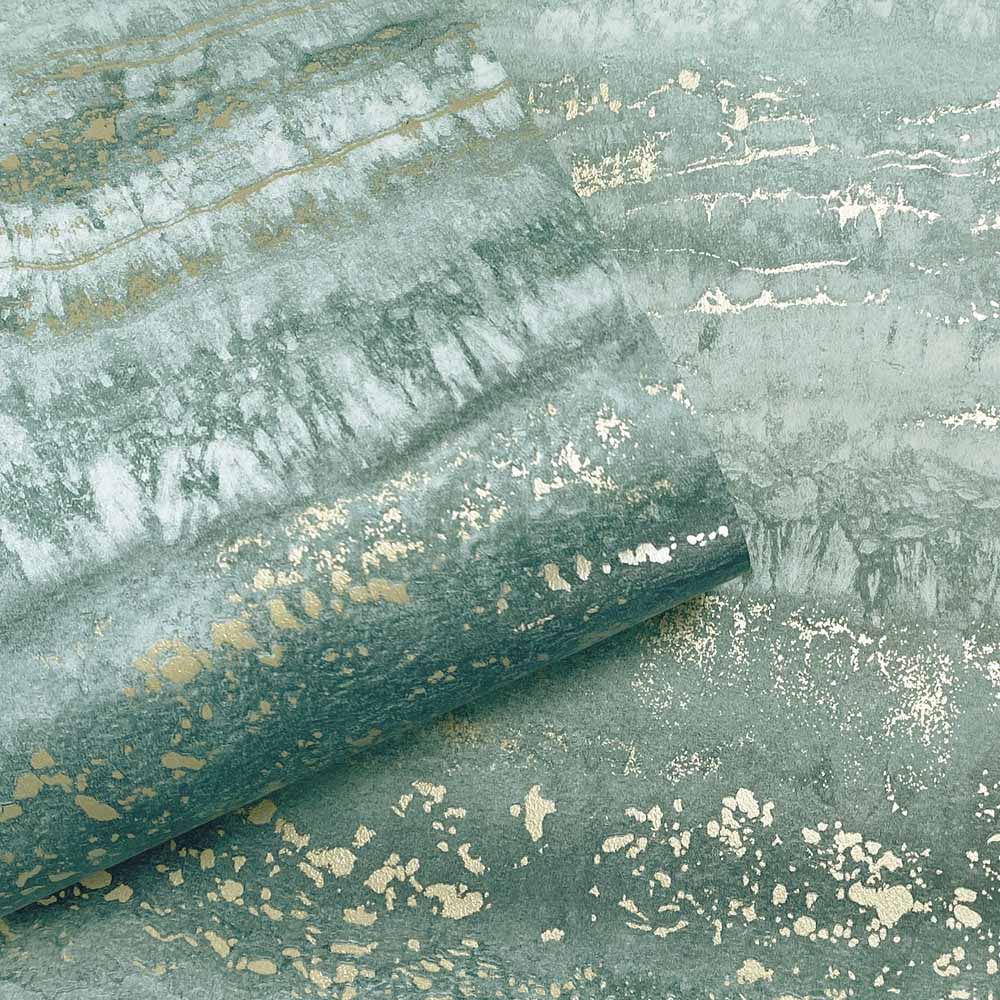 Muriva Semper Marble Jade Wallpaper Image 2