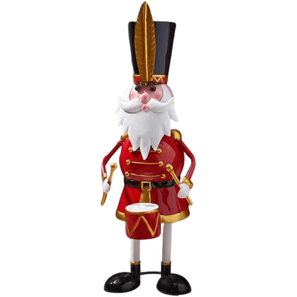 Samuel Alexander Metal Captain Santa Christmas Decoration 44cm Image 1