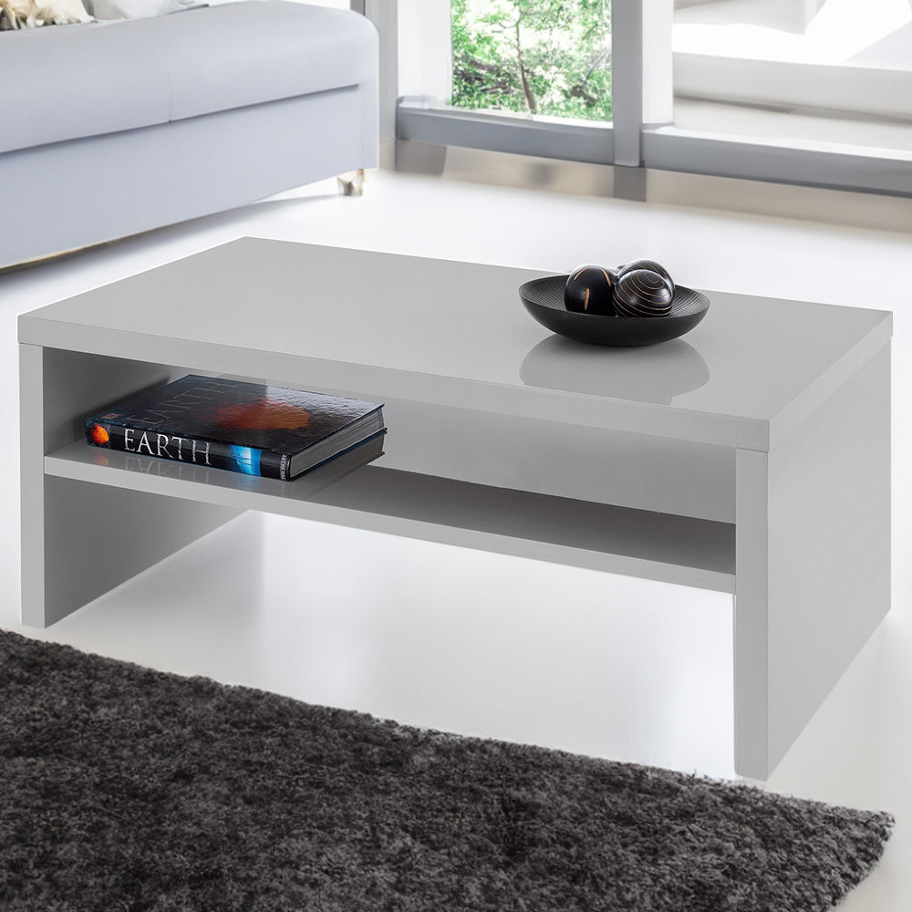 Julian Bowen Metro Grey Rectangle Coffee Table Image 1