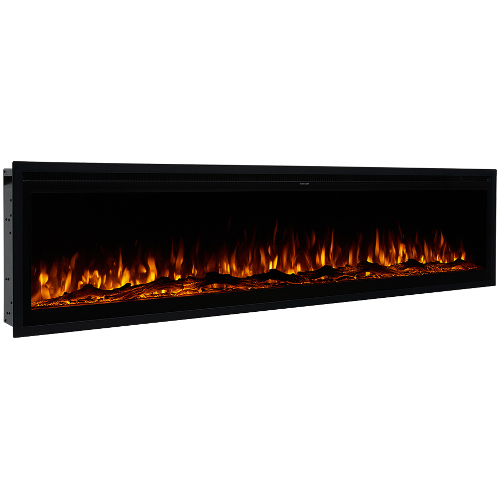 Living and Home Black Electric Fireplace 60 inch Image 4