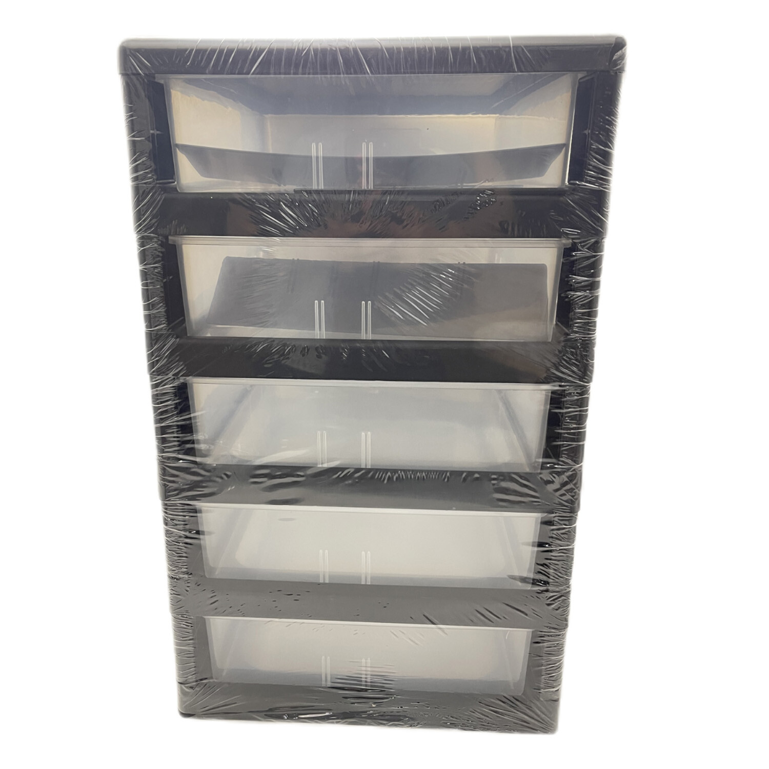 Black Tower Unit With Dividers - Black Image 2