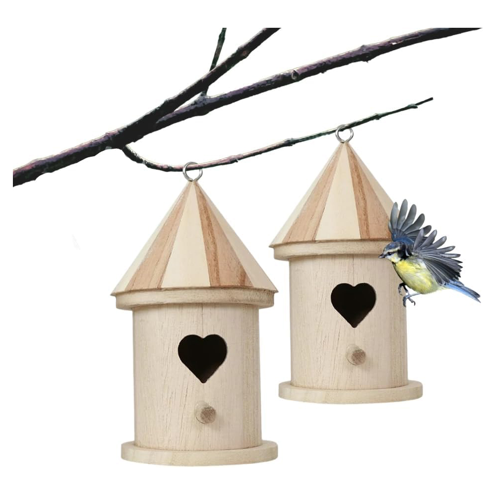 Marco Paul Heart Cut Out Bird House 2 Pack Image 3
