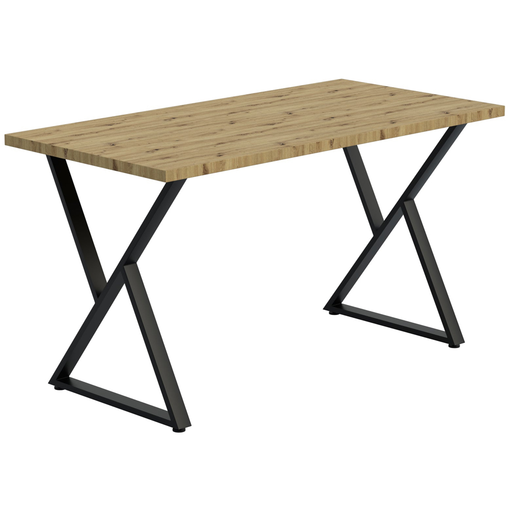 Shefa Chicago 6 Seater Dining Table Artisan Oak Image 2