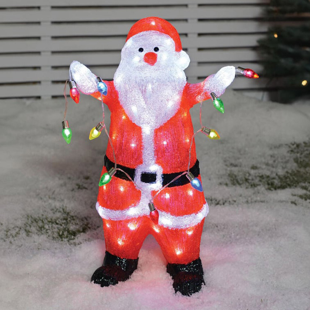 Acrylic Standing Santa - Red Image 1