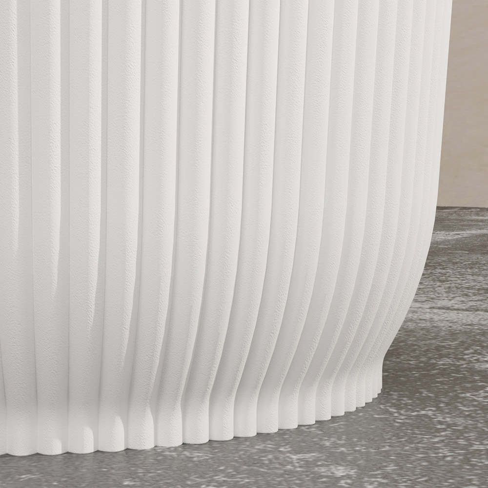 Outsunny White Round Outdoor Plant Pot 22cm 3 Pack Image 3