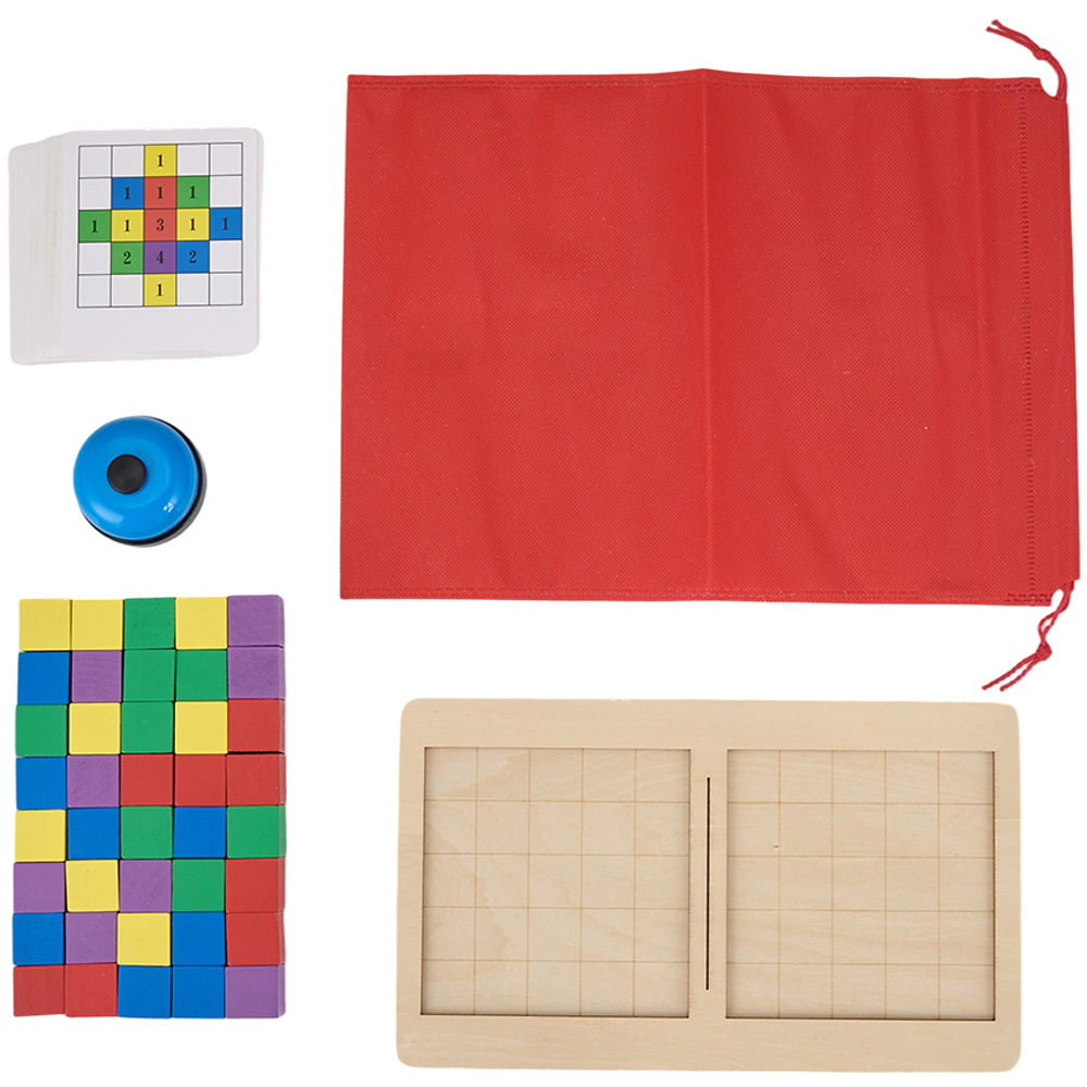 H&O Direct 2 Player Wooden Interactive Building Block Game Image 1