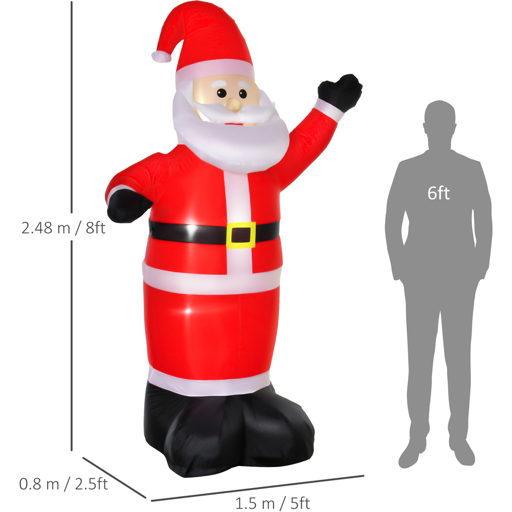Everglow LED Inflatable Santa Claus Xmas Decoration 7.8ft Image 8