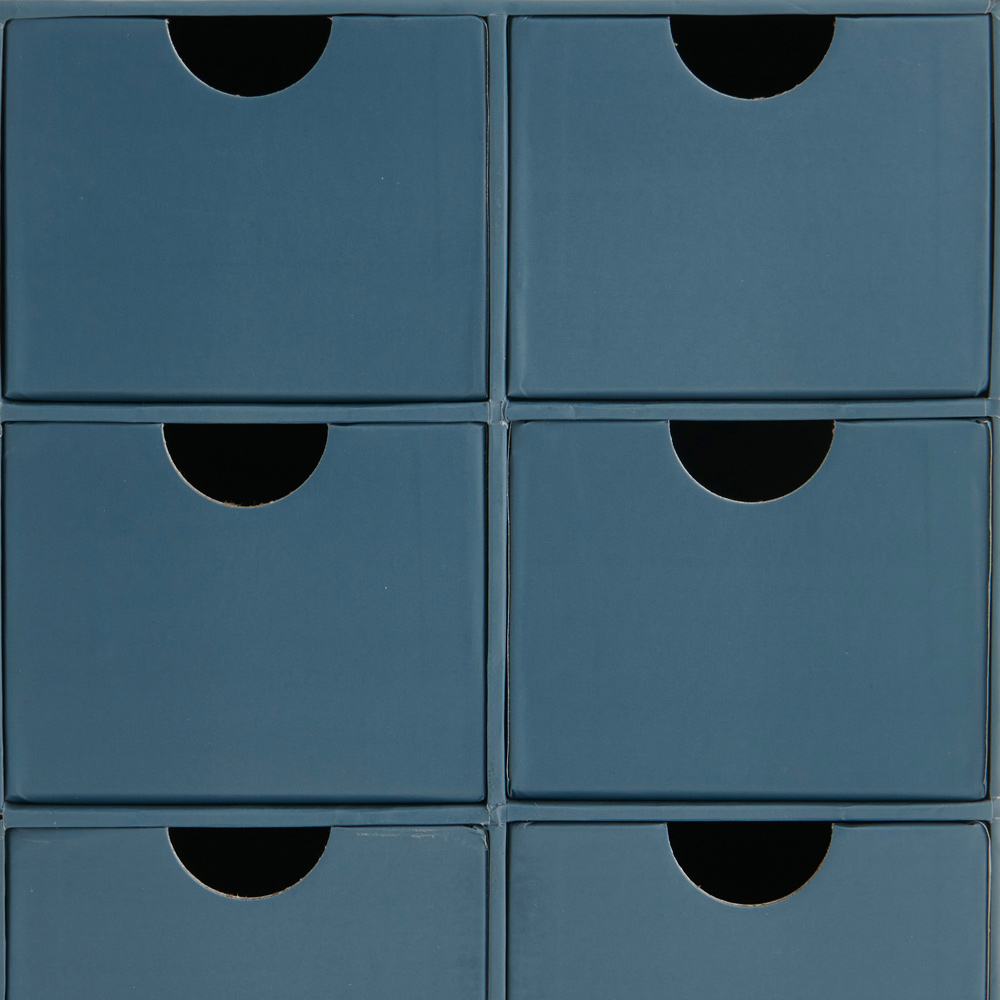 Wilko Dark Blue 6 Drawer Storage Image 4