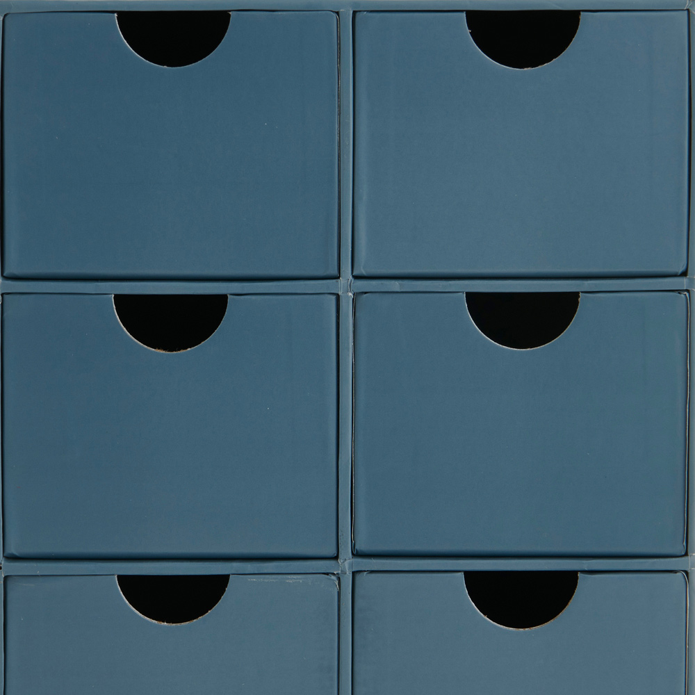 Wilko Dark Blue 6 Drawer Storage Wilko
