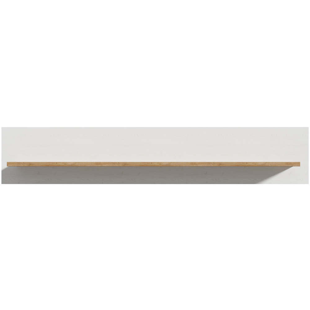 Florence Bohol 160cm White Riviera Oak Wall Shelf Image 3