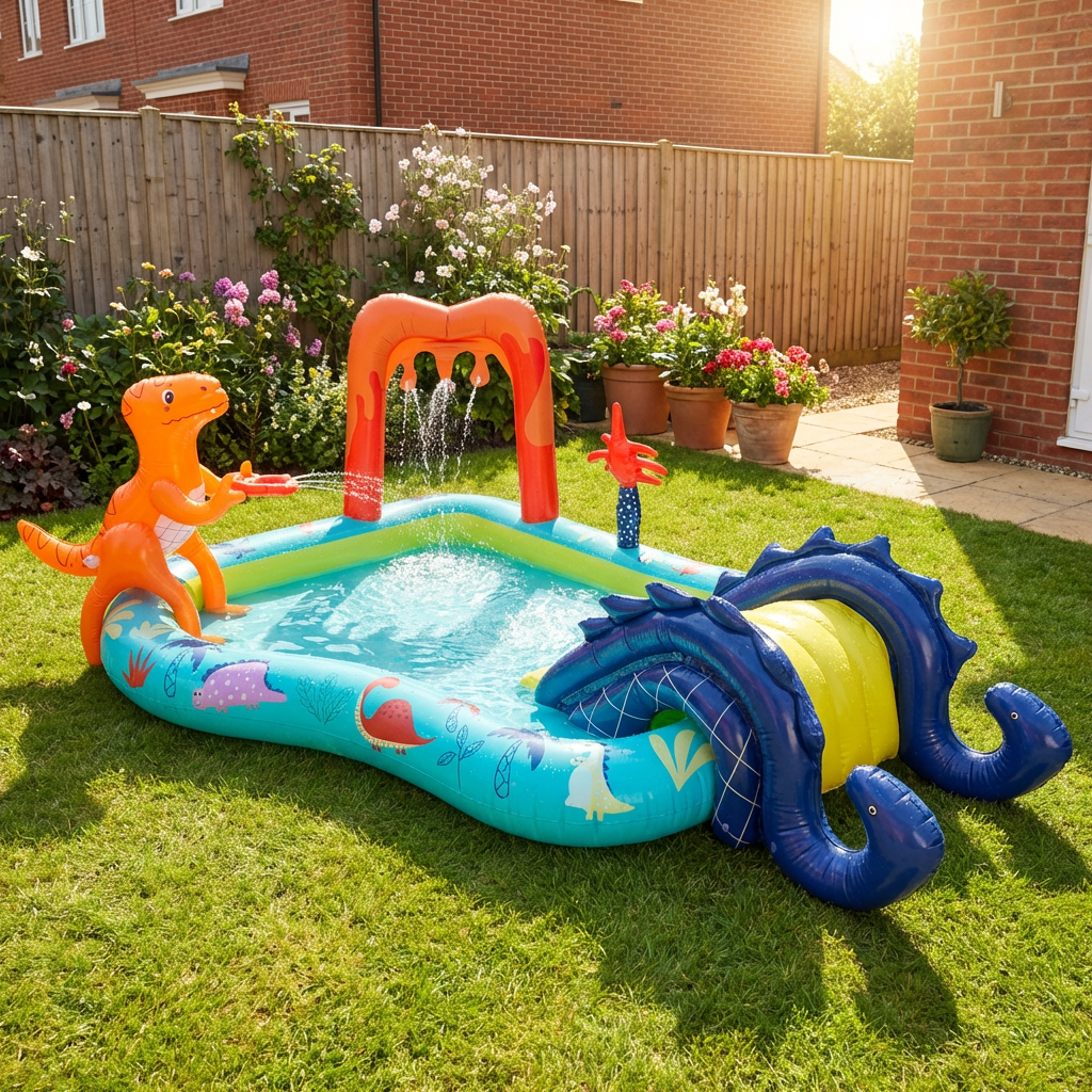 Dino Inflatable Water Play Centre Multicolour Image 8