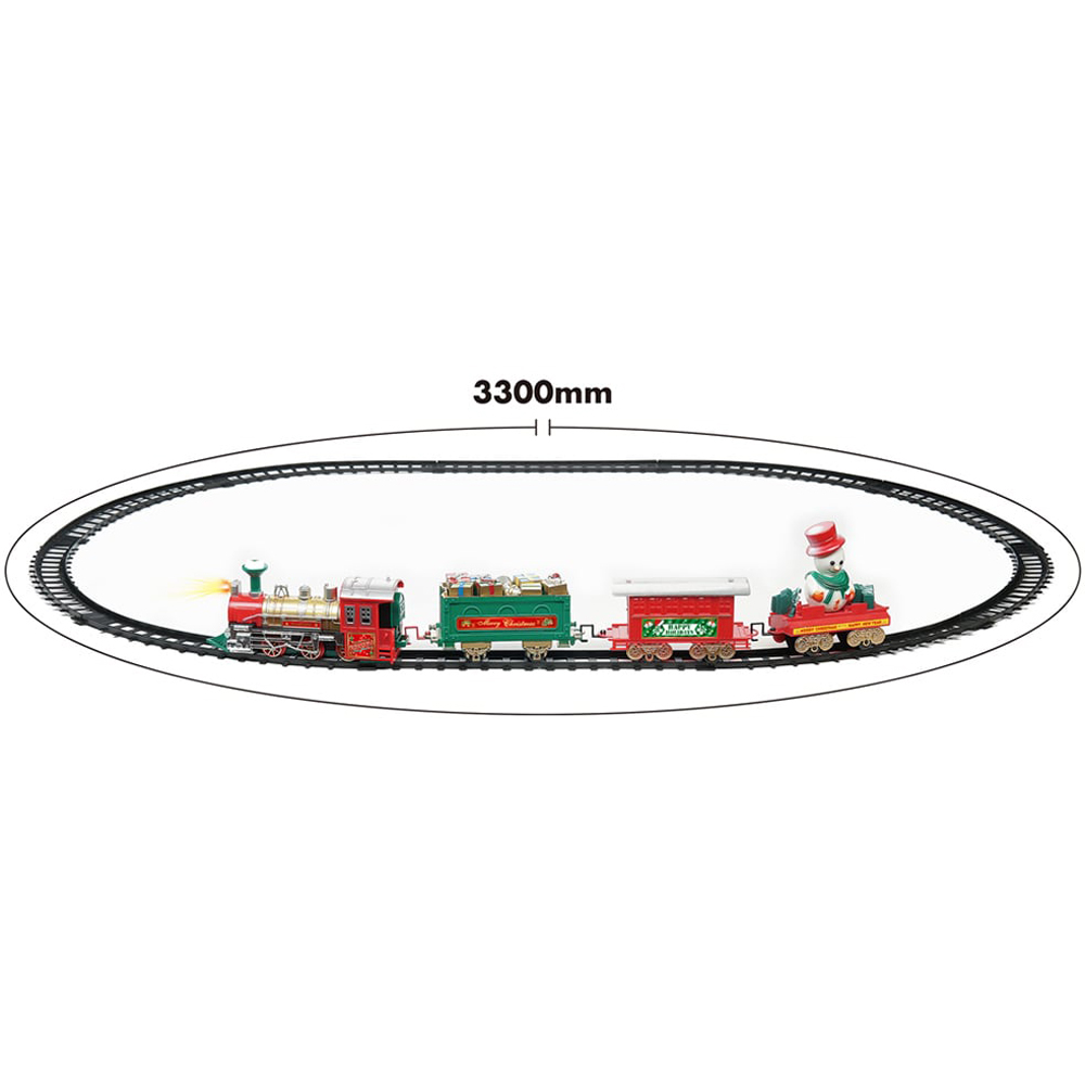 St Helens 3 Carriages Battery Operated Christmas Train Set Image 6