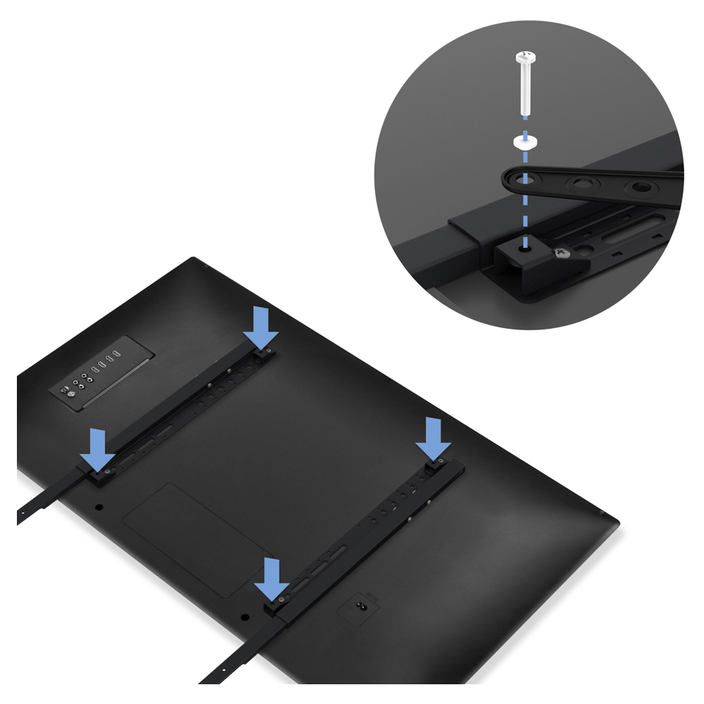 AVF Black Universal Soundbar Attachment Kit Image 6