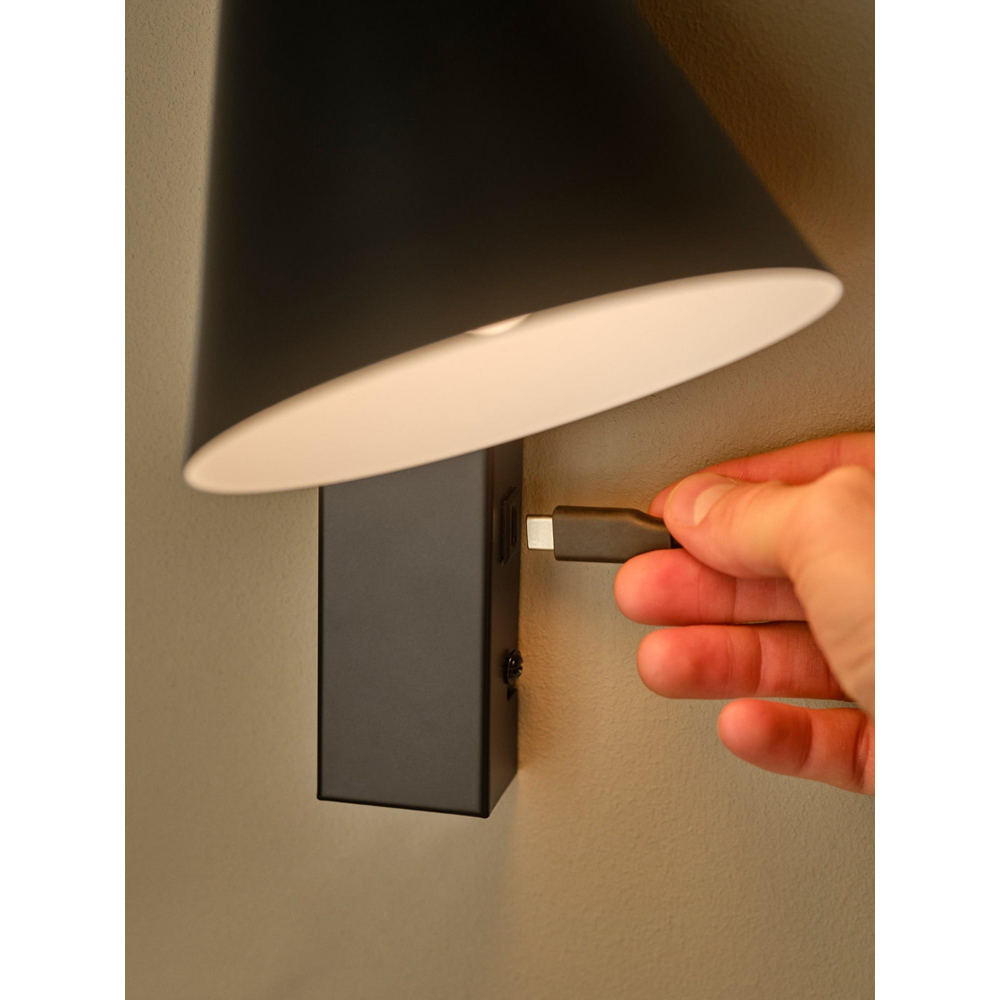Nordlux Wilmer Black Wall Light Image 6