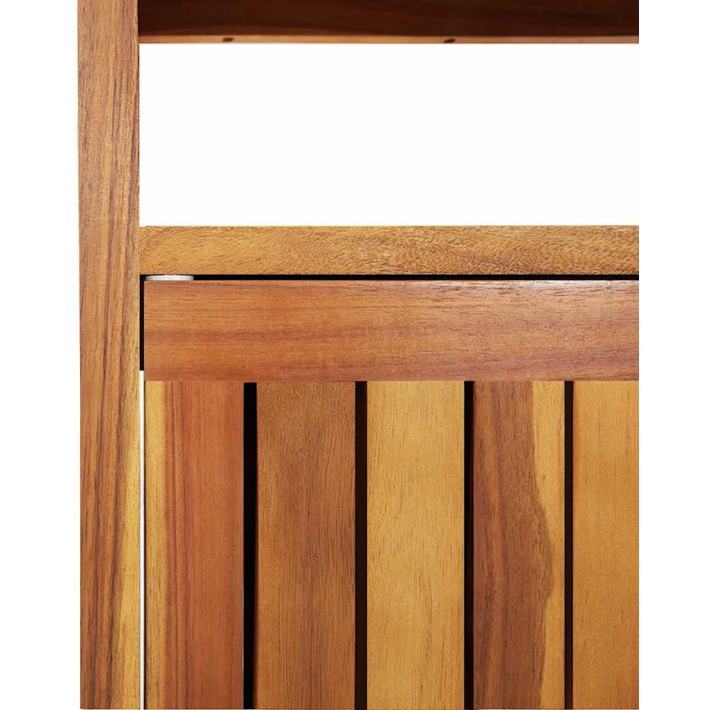 vidaXL 2 Door Single Shelf Garden Console Table Image 5