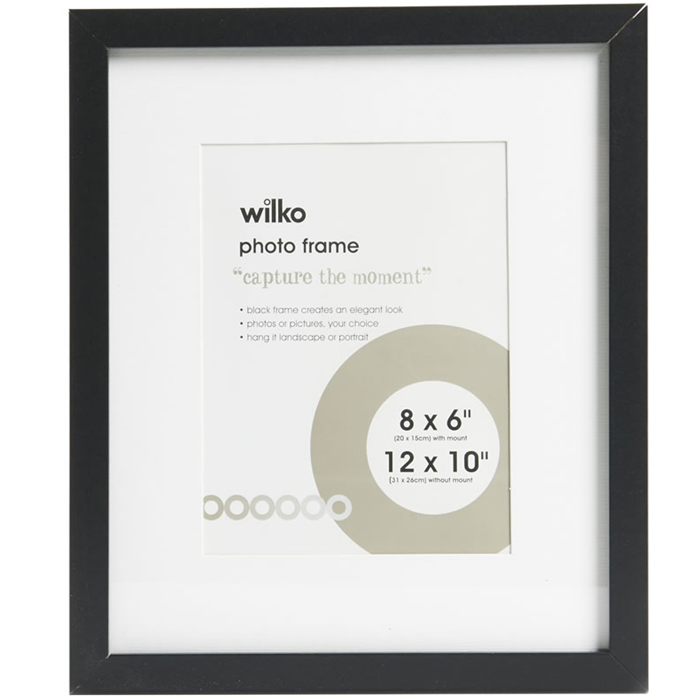 Wilko Black Photo Frame 12 x 10 Inch Image 1