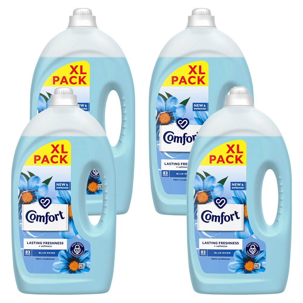 Comfort Blue Skies Fabric Conditioner 83 Washes Case of 4 x 2490ml Image 1
