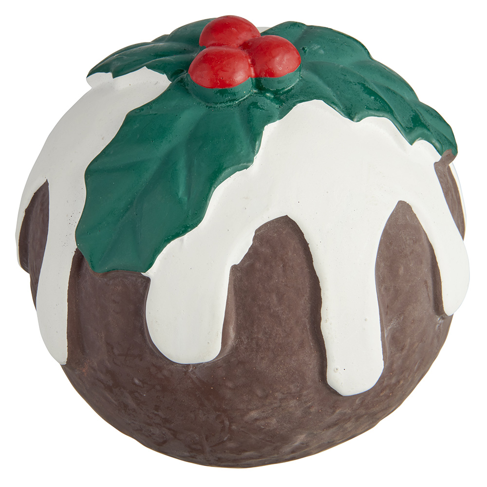 Christmas Latex Pudding Dog Toy Image 2