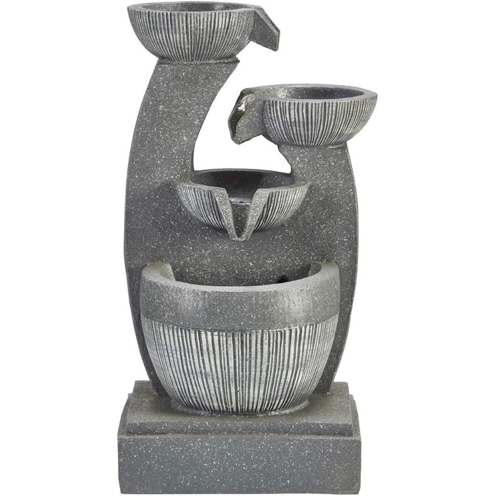 Serenity 4-Tier Cascading Deep Bowl Mains Powered Water Feature Image 5