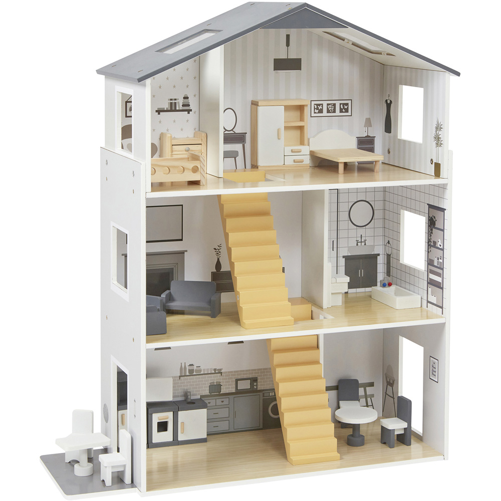 Liberty House Toys Kids Contemporary Dolls House with Accessories Image 1