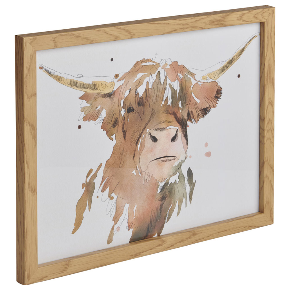 Wilko Cow Framed Print 30 x 40cm Image 2