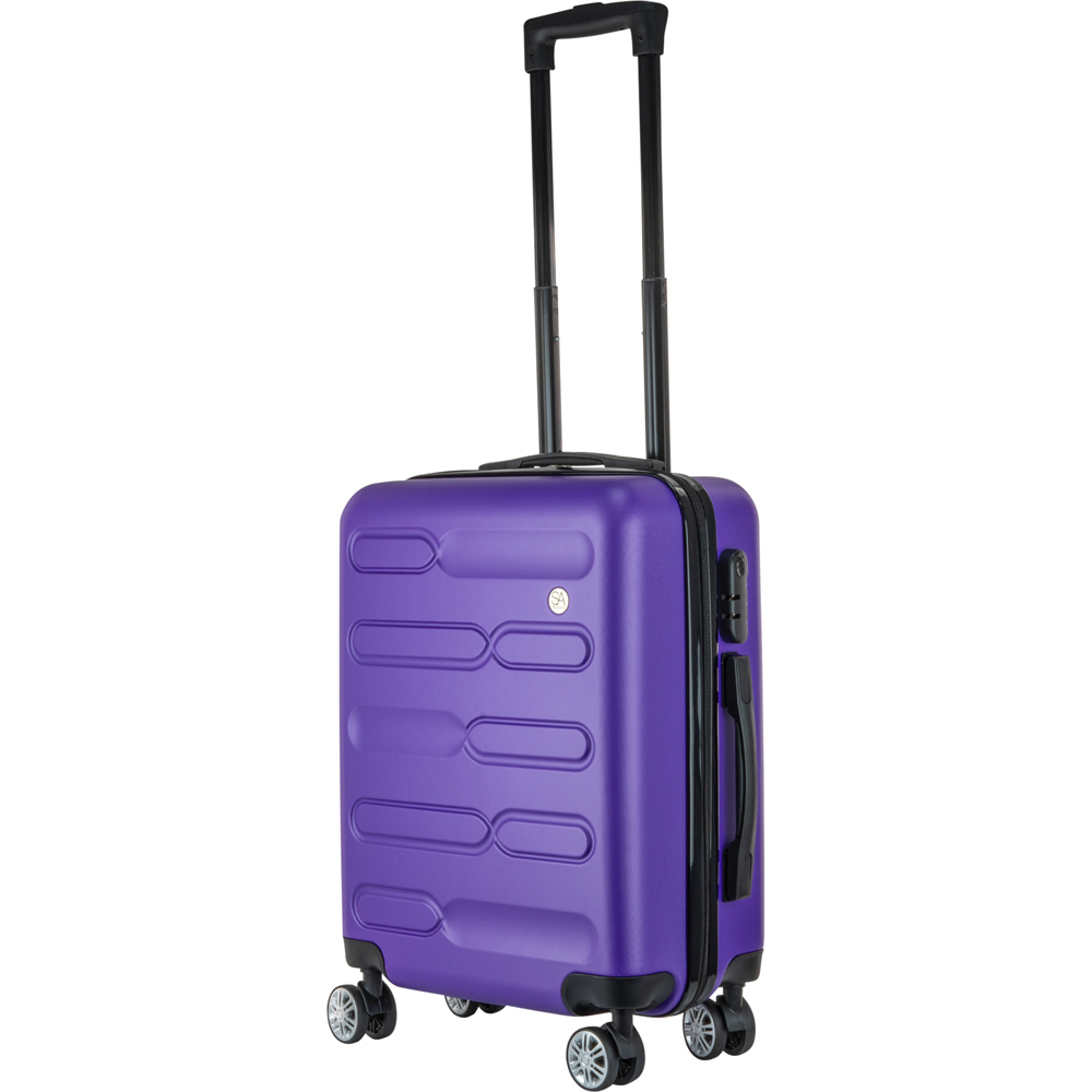 SA Products Purple Carry On Cabin Suitcase 55cm Image 9