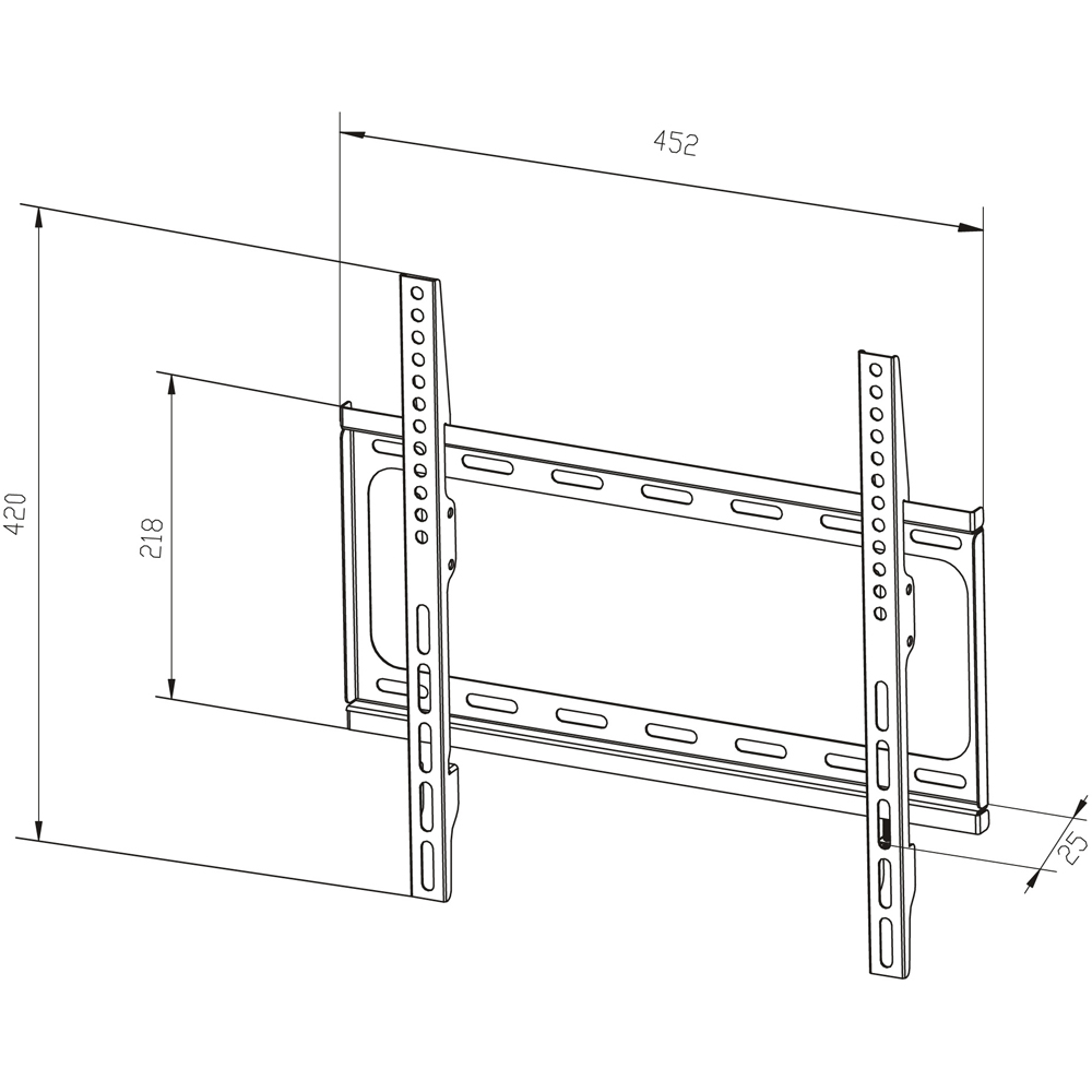 TTAP 32 to 65inch Slim Fixed TV Bracket Image 5