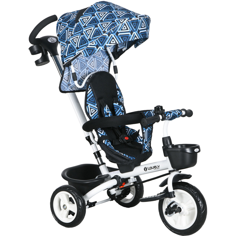 Tommy Toys Light Blue 6 in 1 Toddler Trike Image 1