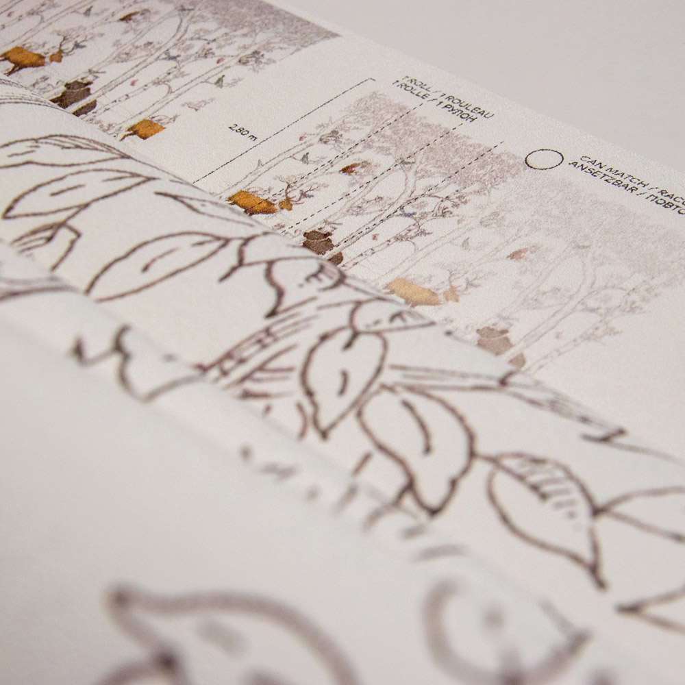 Grandeco Wonderland Forest Childrens Grey Wall Mural Image 4