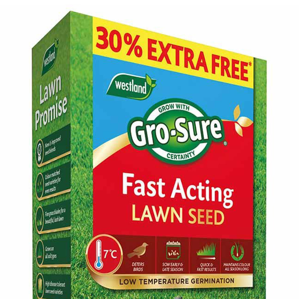 Gro-Sure Fast Acting Lawn Seed 10msq Image 2