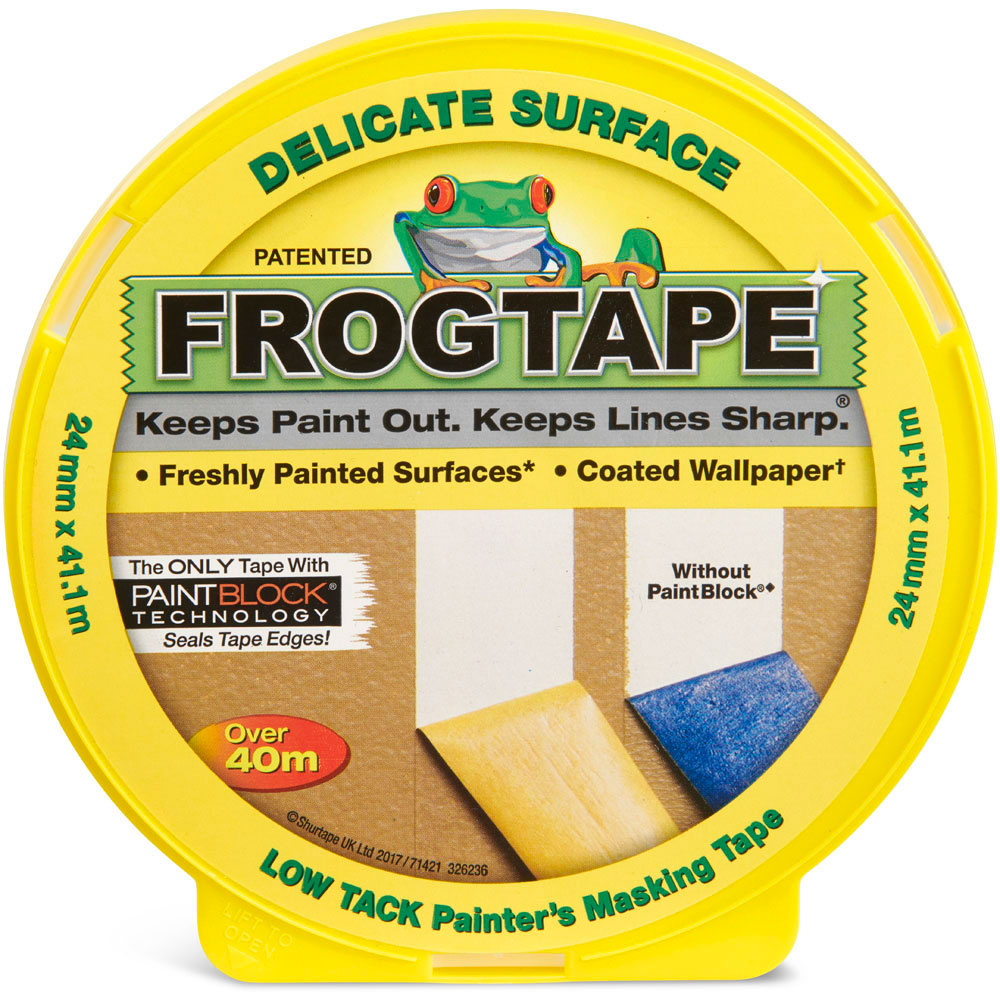 FrogTape 24mm Yellow Delicate Surface Painters Tape Image 3