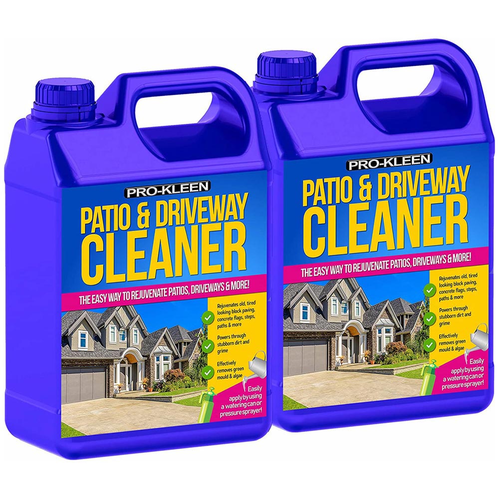 Pro-Kleen Patio and Driveway Cleaner 10L Cleaning Liquid 5L 2 Pack Image 1