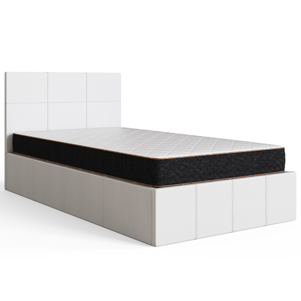 GFW Single White Side Lift Ottoman Bed Image 3