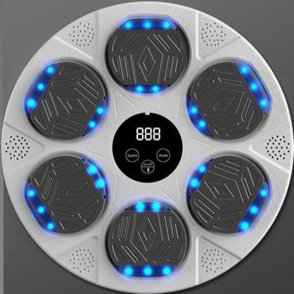 Willowmare White Smart Musical Boxing Targets with Bluetooth Connectivity and Gloves Image 2
