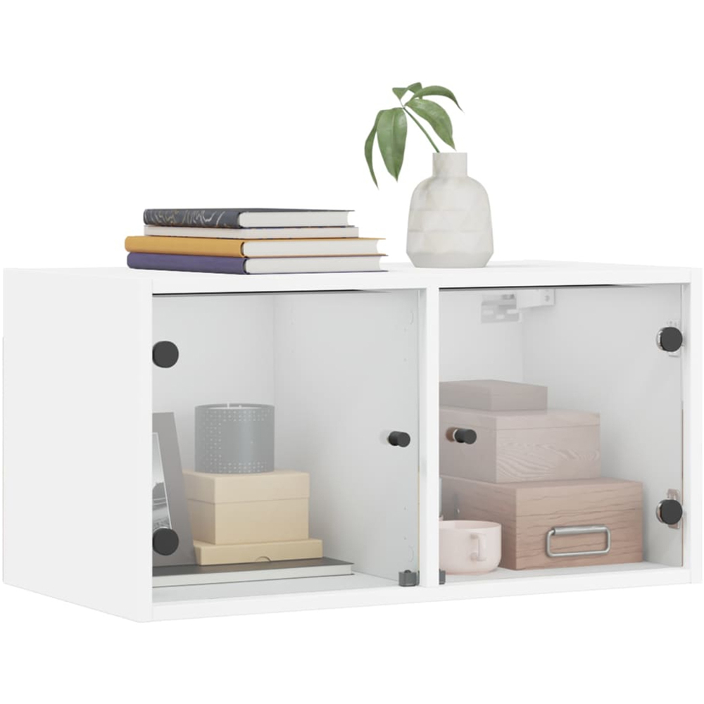 vidaXL 2 Door White Wall Cabinet Image 3