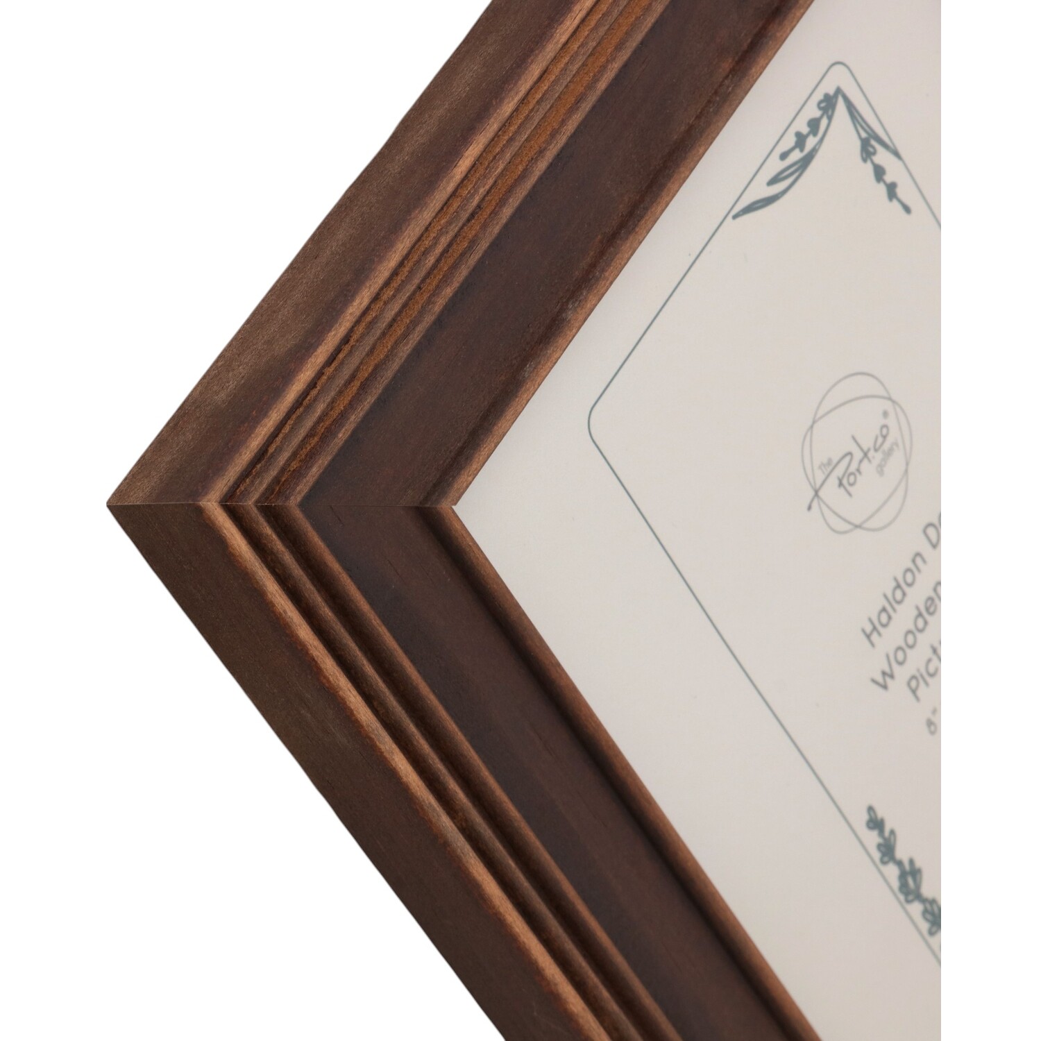 Haldon Wooden Frame Brown 8 x 6in Image 4